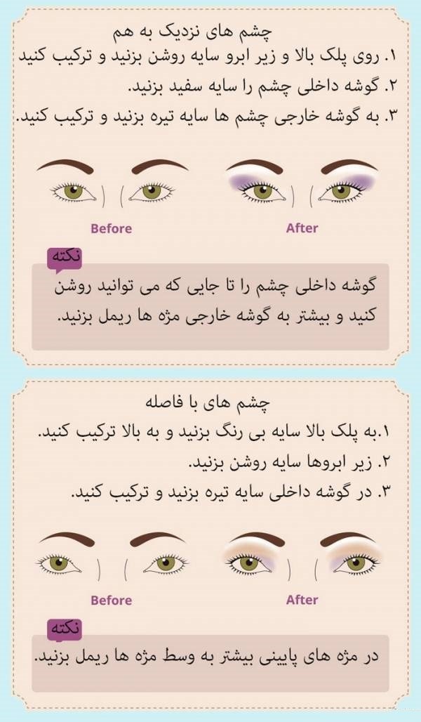 آموزش آرایش صورت با تصویر