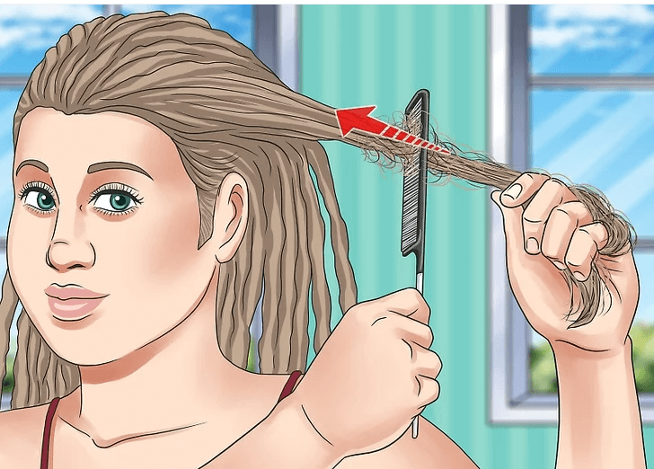 پوش دادن مو در بافت دردلاک