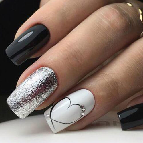 ایده طراحی ناخن برای ولنتاین