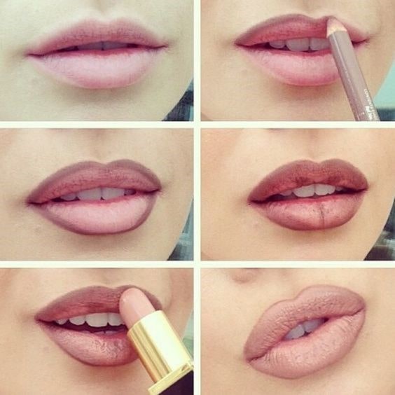 آموزش آرایش لب به صورت تصویری