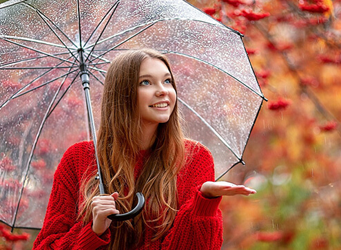آرایش در روز های بارانی